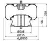 PE Automotive 084.081-11A Boot, air suspension